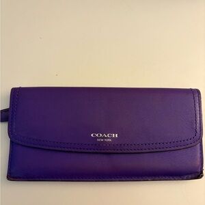 Coach Vibrant Purple Women's Wallet